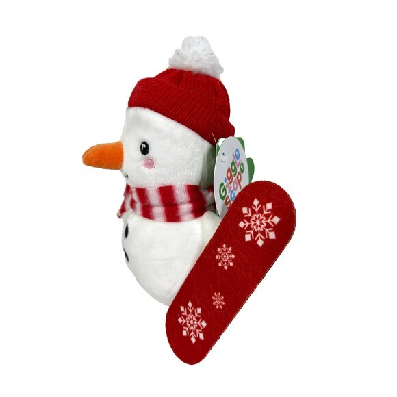Gigglescape 7.5" Snowman With Snowboard Christmas Plush Toy - Picture 4 of 12